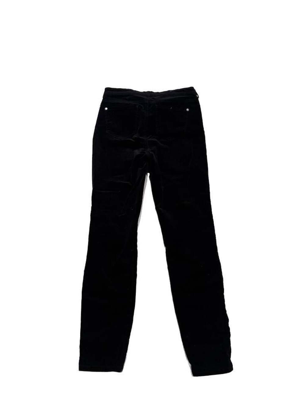 Well Worn Womens Black High Rise Corduroy Skinny Pants